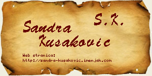 Sandra Kušaković vizit kartica